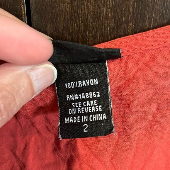 Torrid Embroidered Rose Challis Cami 2X - Picture 7 of 8